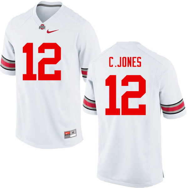 Ohio State Buckeyes #12 Cardale Jones College Football Jerseys Game-White